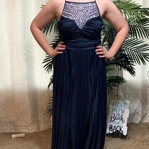 Beautiful long prom dress.